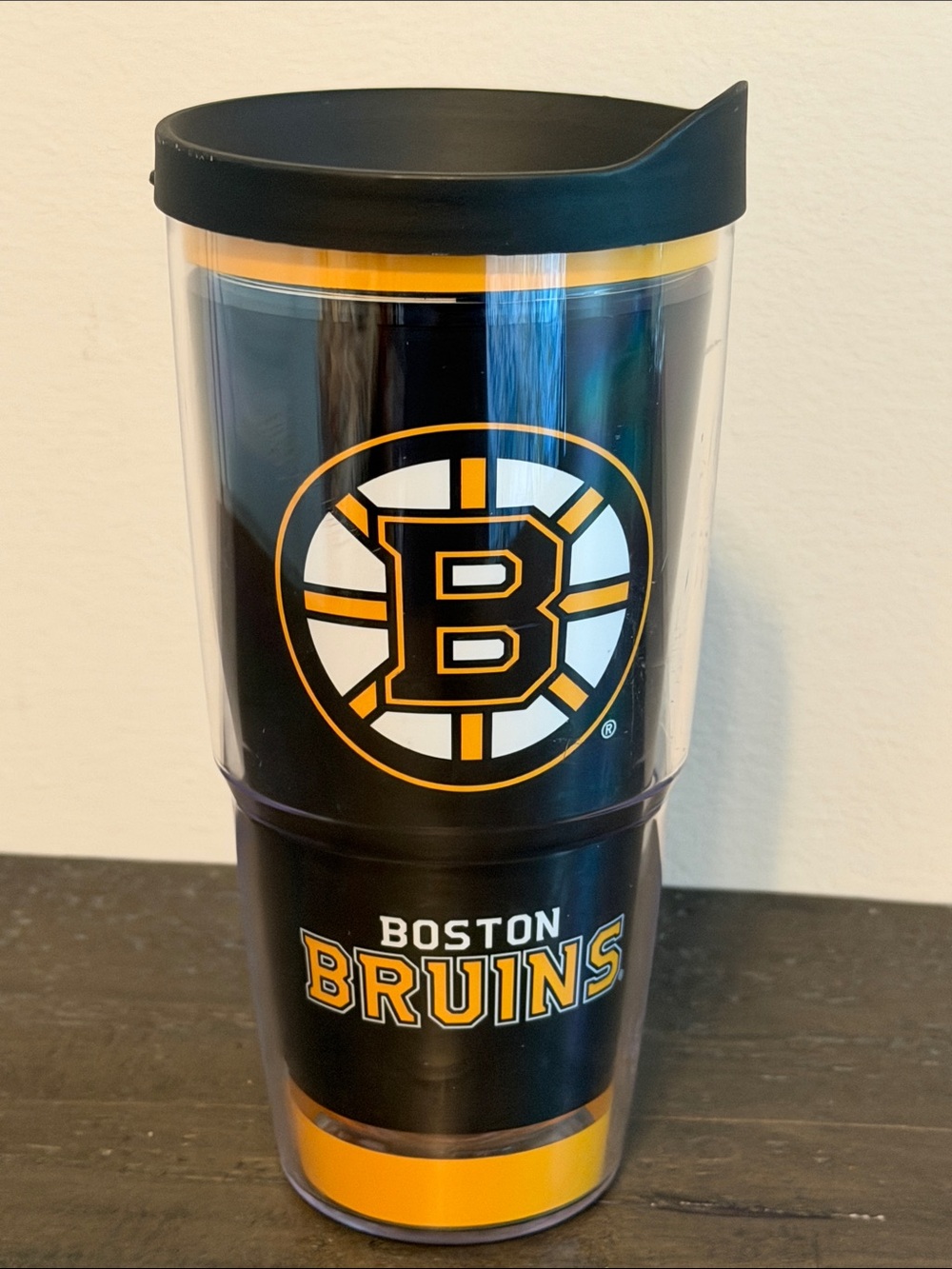 Tervis Boston Bruins Black and Gold Travel Tumbler with Lid 24 Oz.